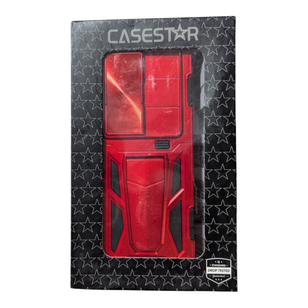 W6. CaseStar Holster Series Case For Samsung Galaxy Z Fold - Red/Black